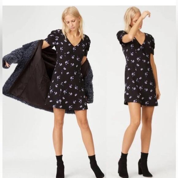 Club Monaco Lenoria Puff Sleeve Mini Dress - Picture 1 of 12